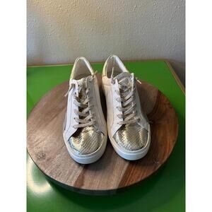 Dolce Vita Zina White Faux Leather Sneakers